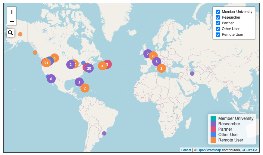 Interactive BMSC User map